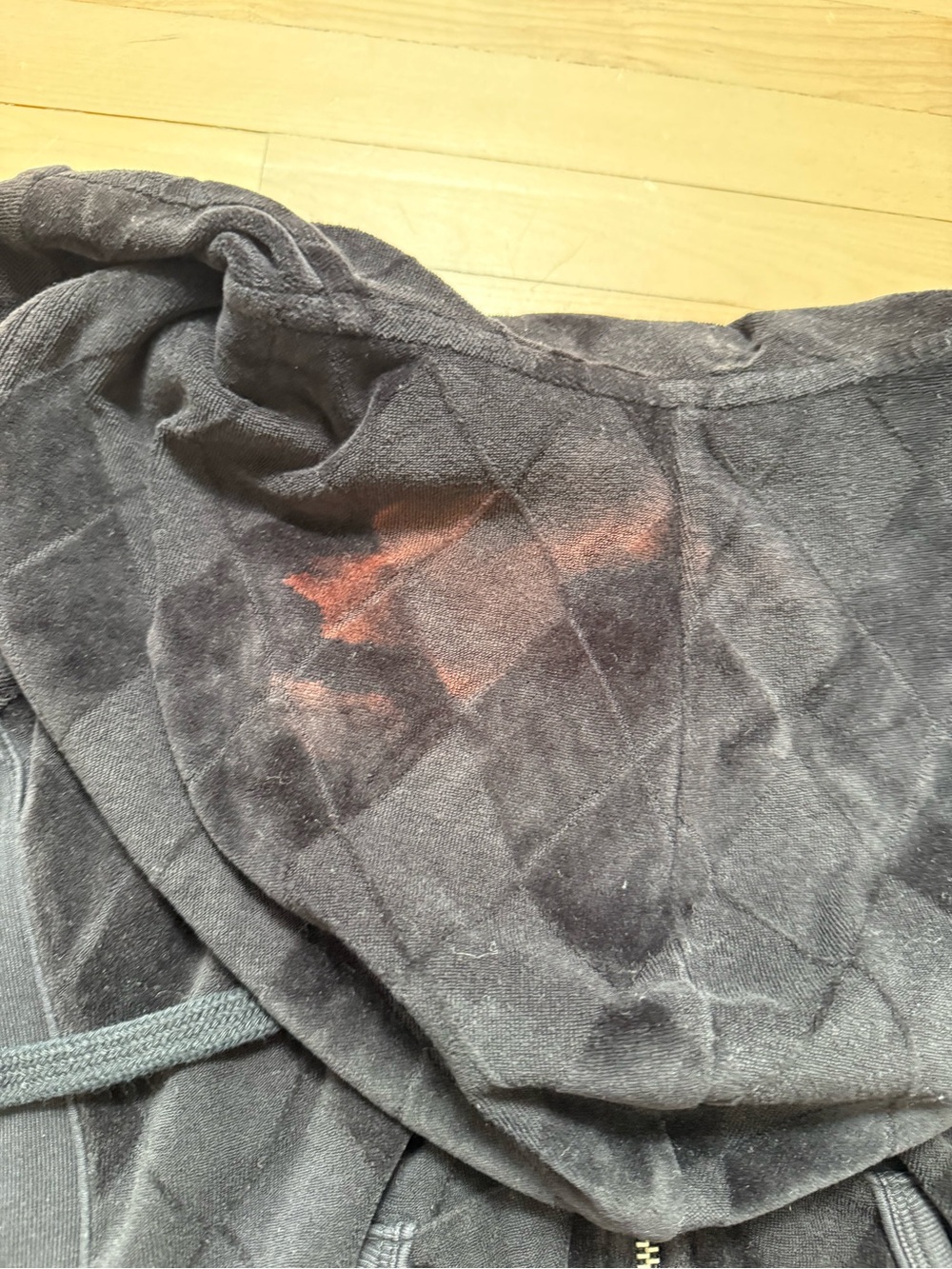 Juicy Couture Black Velour Zip Hoodie with Embroidered Monogram - Picture 7 of 8